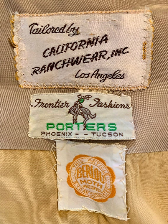 Original California Ranch Wear hand-embroidered 1… - image 10