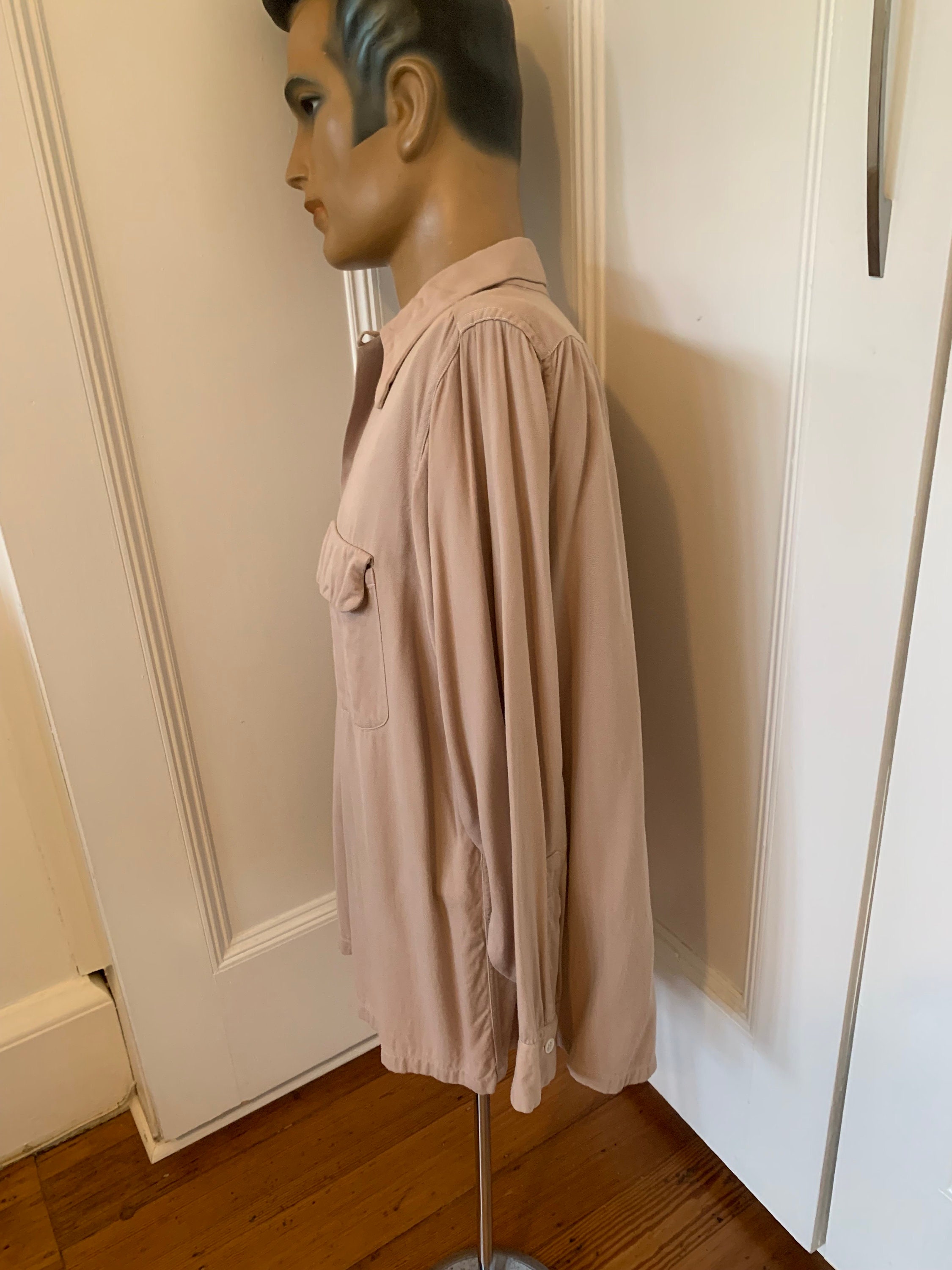 トップス Van Heusen 40s 50s Rayon Gabardine shirt il_1080xN.6190519517_gacc.jpg