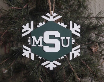 Michigan State University Christmas Ornaments Graduation 2022 Msu Christmas | Etsy