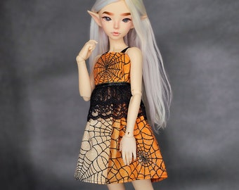 1:4 CLEARANCE "Autumn Webs" Dress for Fairyland Minifee, slim MSD BJD, Custom Doll Fashion, Doll Clothes