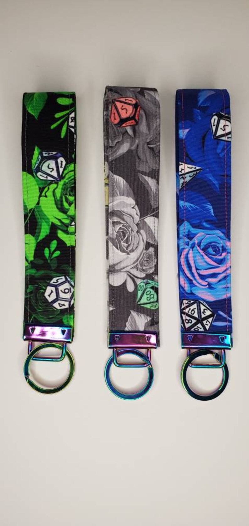 Wristlet Key Lanyard Keychain Custom D/&D Dice Roll Wrist Key Fob Wristlet Key Fob Dungeons and Dragons Key Chain Keychain Lanyard