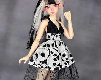 1:4 "Jack n Webs" Jack Pin-up Style Dress for Minifee, slim MSD, BJD, Custom Dolls Fashion, Doll Clothes