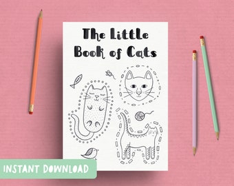 Libro para colorear imprimible / El pequeño libro de los gatos (PDF)