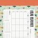 Meal Planner Cacti Print A4 and US Letter Size Pdfs Included INSTANT DOWNLOAD - Etsy