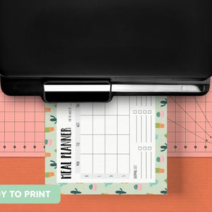 Meal Planner Cacti Print A4 and US Letter Size Pdfs Included INSTANT DOWNLOAD - Etsy
