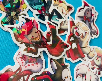 Hazbin Hotel Sticker Vinyl Holografisch