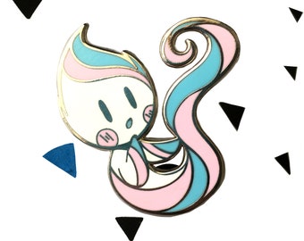 Transgender Pride Flame Hard Enamel Pin