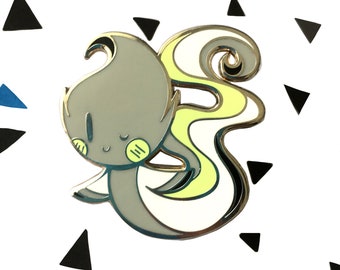 Agender Pride Flame Hard Enamel Pin