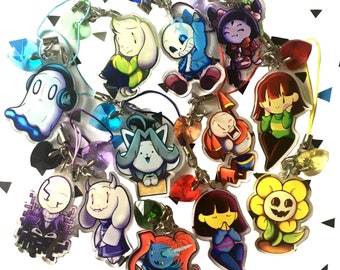 Undertale Acryl heldere Keycharms