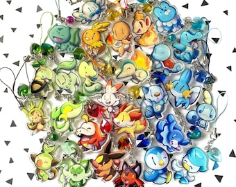 Pokemon Starters duidelijk Keycharms fan gemaakt