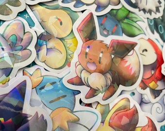 Mystery Bag Stickers Pokemon-fangemaakt