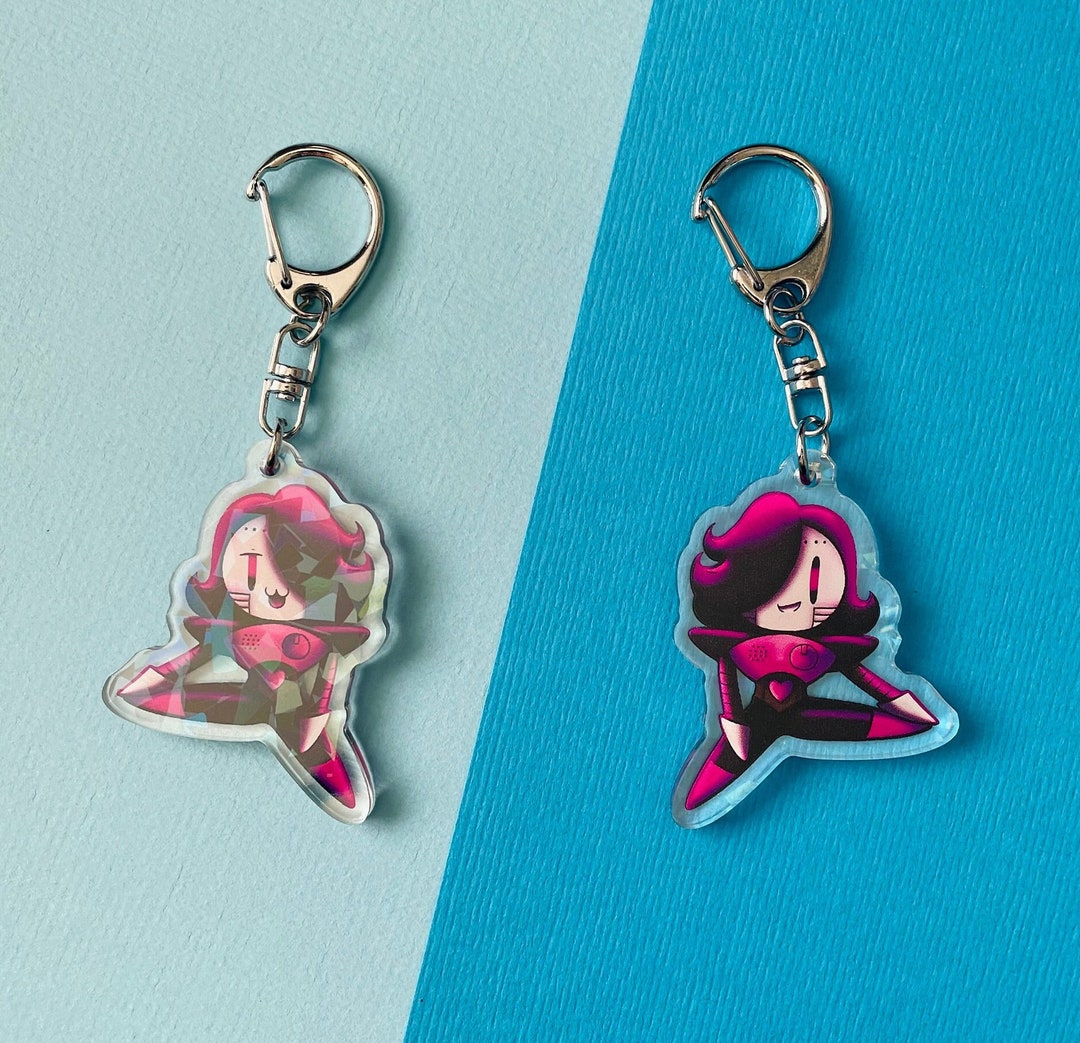 Mettaton Acrylic Keychain Doublesided Charm Undertale Fanmade Etsy