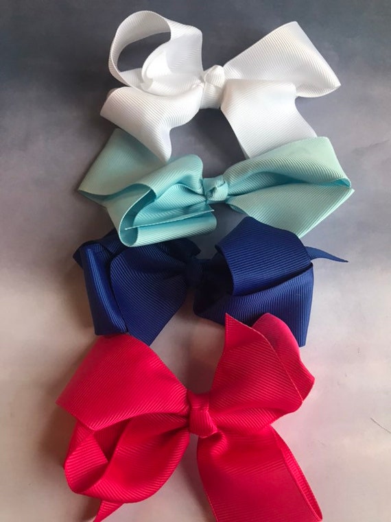 4 In Hairbow Your Choice Savannah Style Hair Clip Bow Etsy