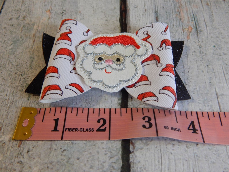 merry Christmas Santa Claus Hair Bow