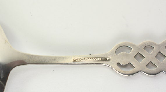 David Andersen Serving Spoon 830 S Silver Ringebu Berry Norway