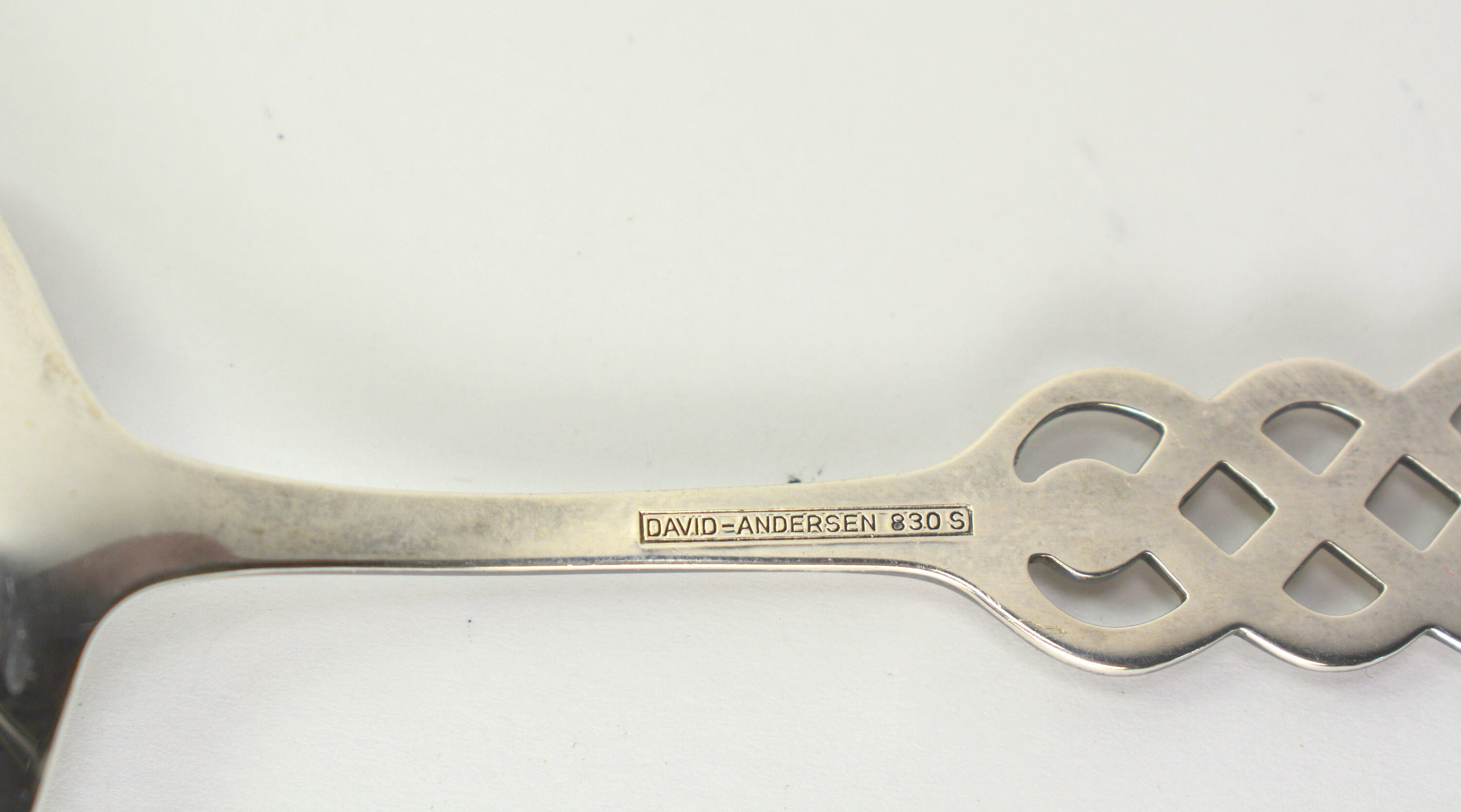 David Andersen Serving Spoon 830 S Silver Ringebu Berry Norway
