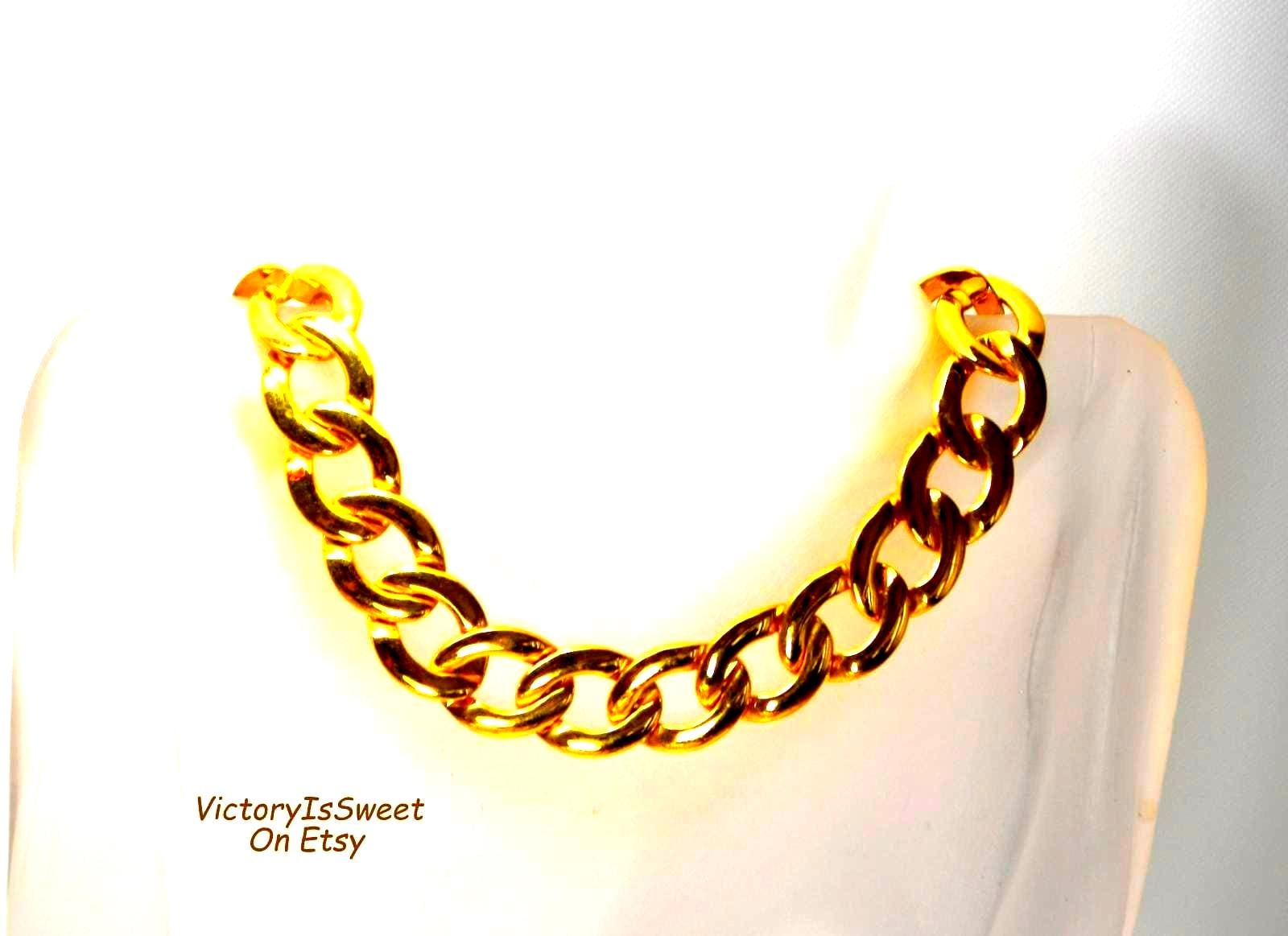 Napier Necklace Pat Pend 4.774.743 Link Chain Collar Gold Plated