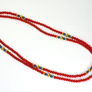 Monet American Patriotic Jewelry 2 Necklaces and Earrings Red White & Blue, USA Patriotic Jewelry