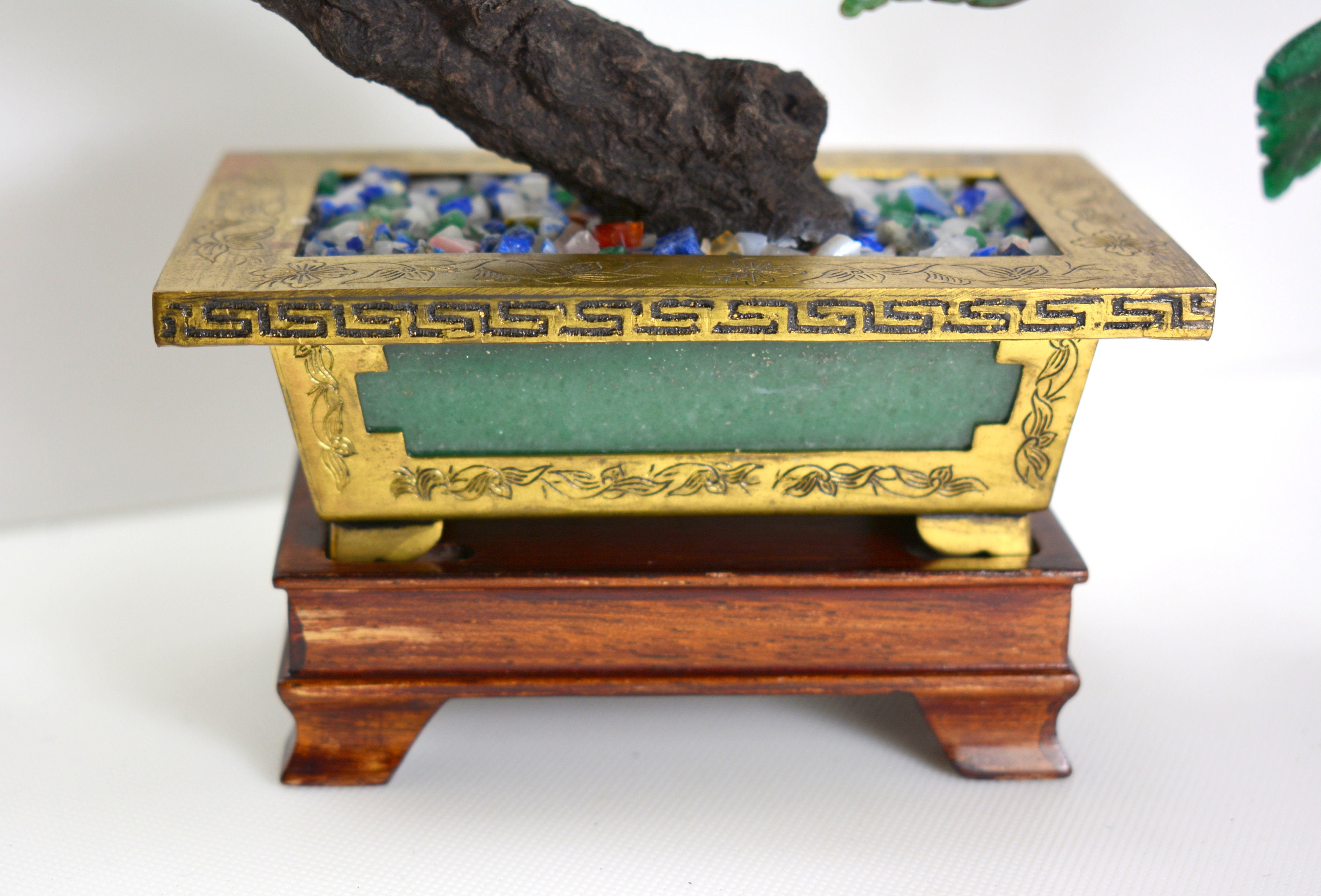 盆鉢　古美術 古い 色絵 粉彩 六角植木鉢(中国、盆栽鉢)(R-052040) | ラフジュ工房