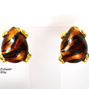 Ton Pascal Paris Earrings Clip On Vintage France Jewelry French