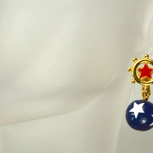 Monet American Patriotic Jewelry 2 Necklaces and Earrings Red White & Blue, USA Patriotic Jewelry
