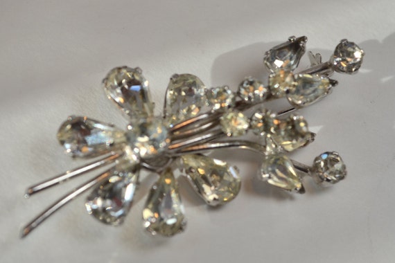 Art Deco marked made in Austria ice clear crystal… - image 5