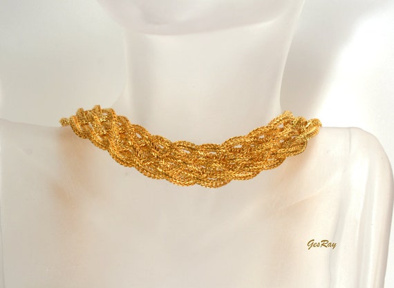 Monet Jewelry Multi Chain Collar Necklace, Cleopat