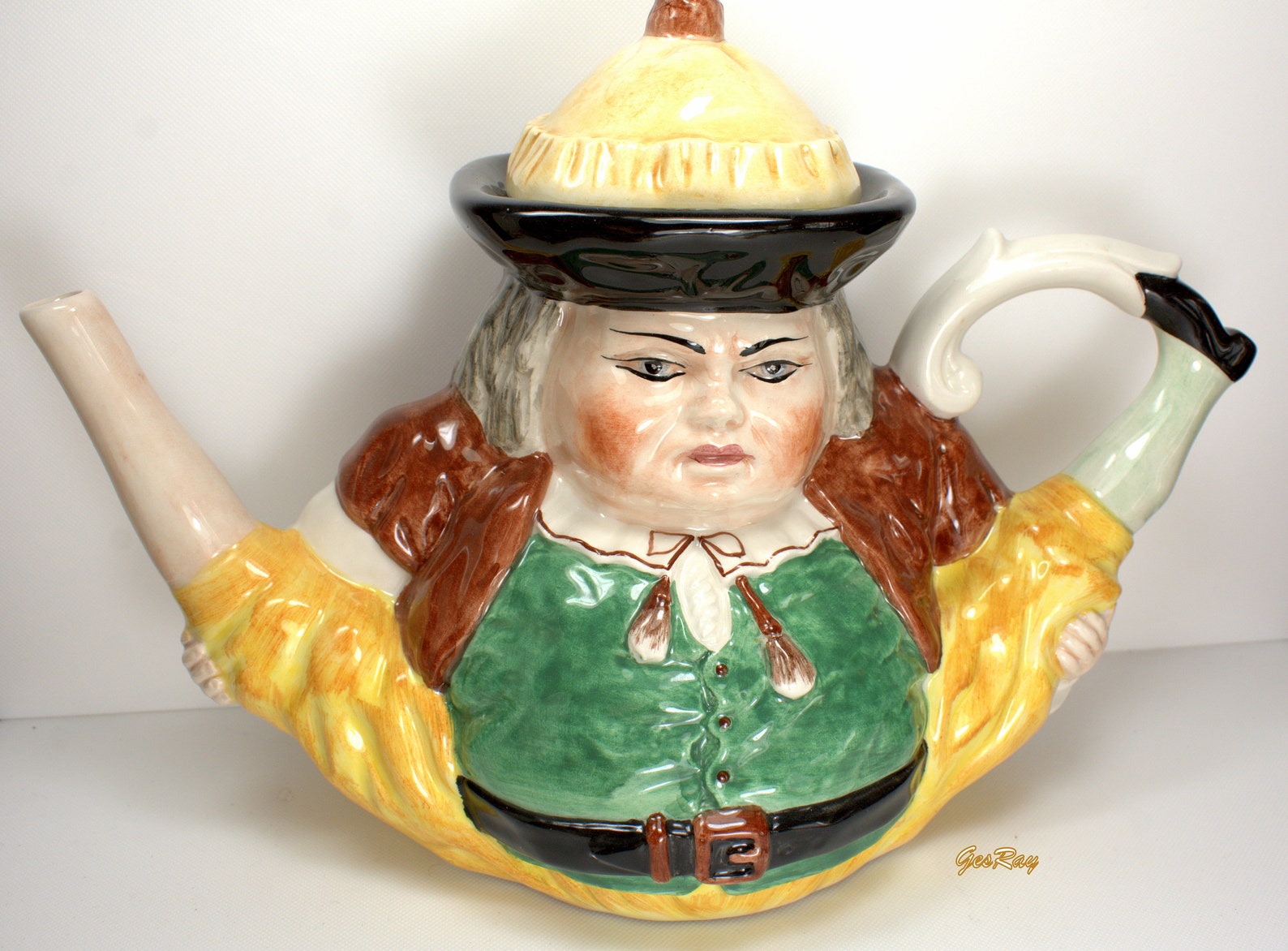 Antique Toby Peg Leg Figural Toby Jug Teapot Etsy