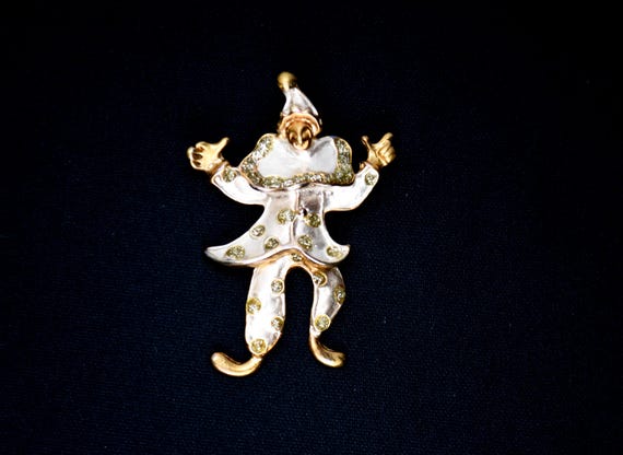 Vintage Circus Clown Brooch Pin Puppet Pierrot - Etsy
