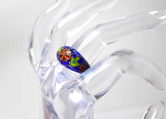 CHINESE EXPORT Ring Adjustable Sterling Silver Cl… - image 5