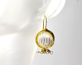 Statement Signierte JADED Ohrringe durchbohrt, Vintage Designer Schmuck