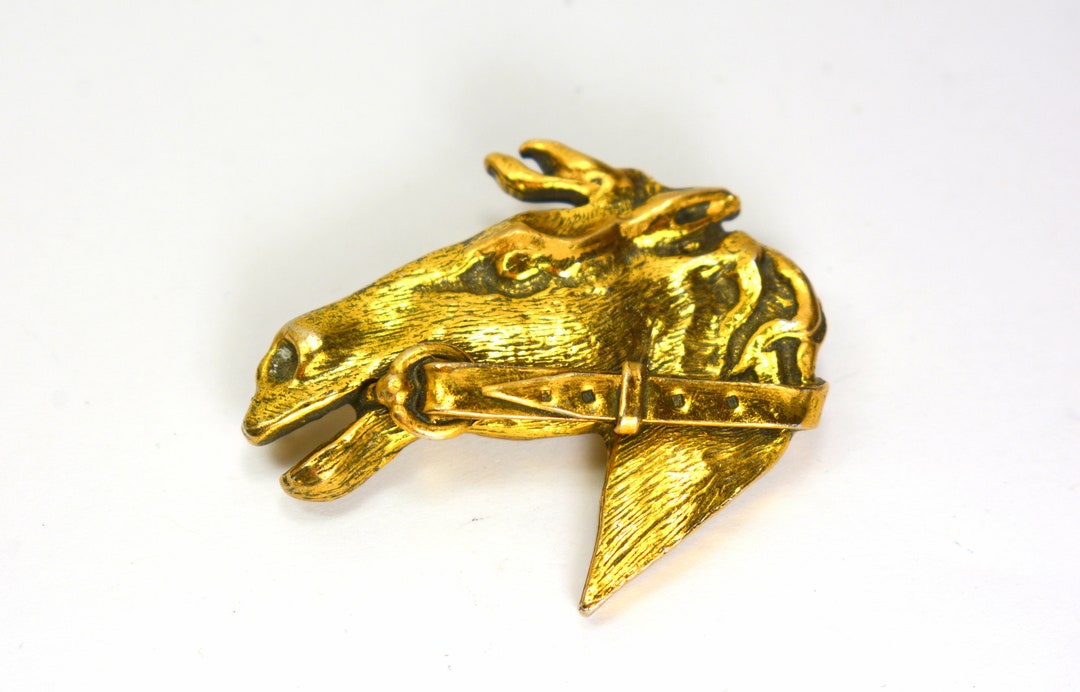 Robert Zentall Horse Head Brooch Pin Modernist Mid-century, Horse