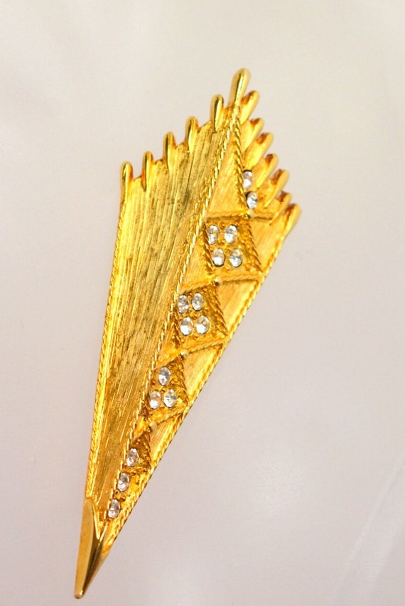 Vintage Statement Designer Brooch Pin Designer Uni