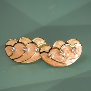 KJL for Avon Enamel Earrings Butterfly Wings, Kenneth Jay Lane Jewelry
