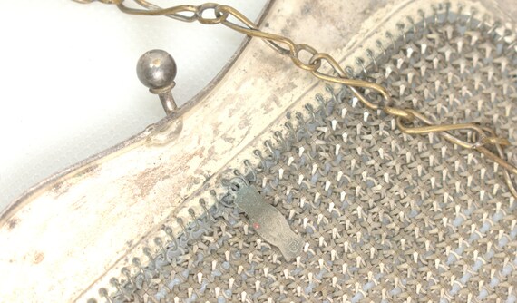 Art Deco Whiting and Davis Flapper Mesh Enamel Pu… - image 5