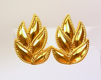 Monet Statement Earrings Authentic Designer Jewelry 1980's