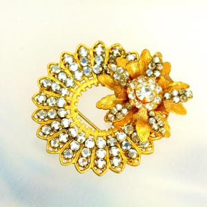 Frank Hess Miriam Haskell Jewelry Brooch Pin signed