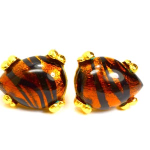 Ton Pascal Paris Earrings Clip On Vintage France Jewelry French