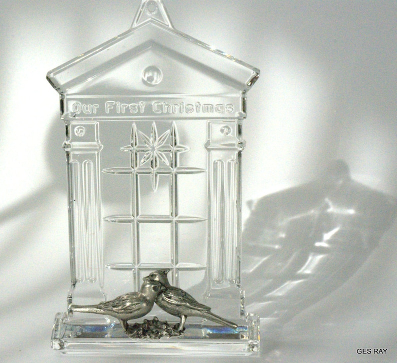 Waterford Crystal Our First Christmas Ornament Hanger Ireland Etsy