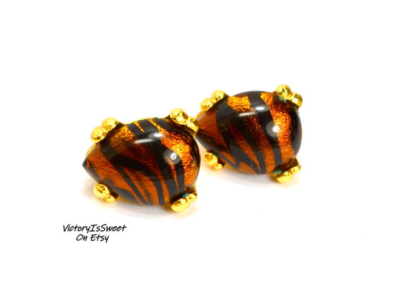 Ton Pascal Paris Earrings Clip On Vintage France Jewelry French