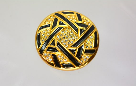 Vintage Christian Dior Marked Brooch Pin Gold Pla… - image 6