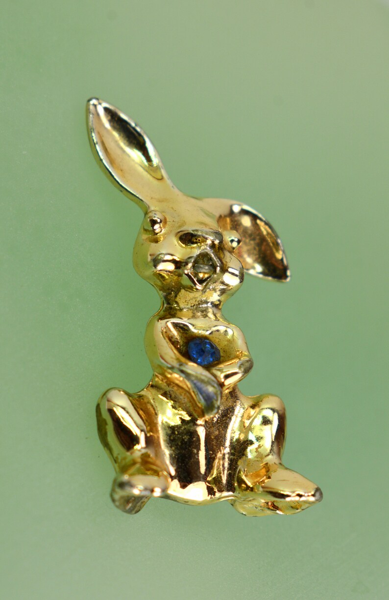 Vintage Figural Bunny Rabbit Pin Brooch - Etsy
