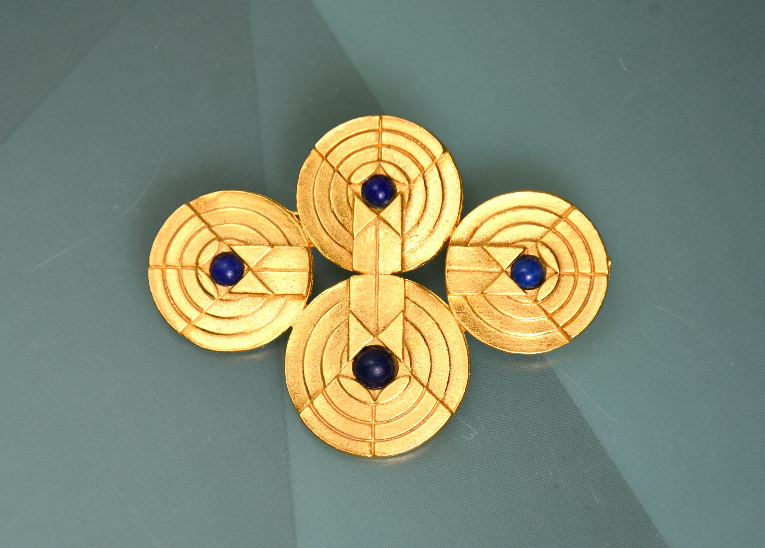 ALVA MUSEUM Replicas Art Deco Geometric Brooch Pin - Etsy