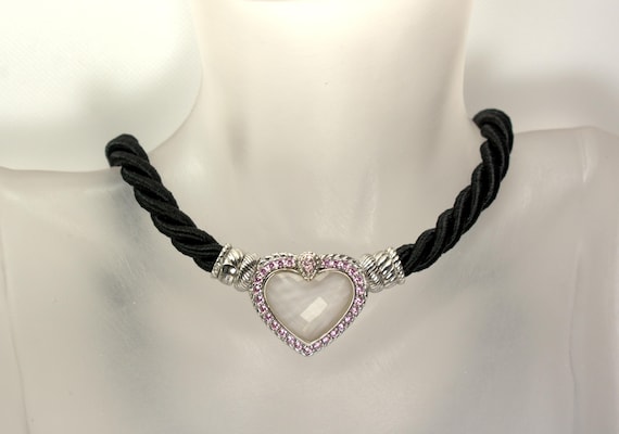 ジュディス・リプカ スターリングシルバー ハートペンダントネックレス