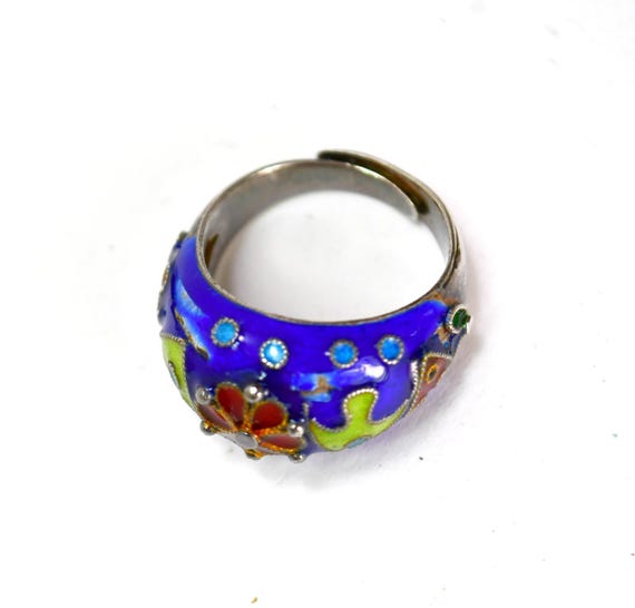 CHINESE EXPORT Ring Adjustable Sterling Silver Cl… - image 6