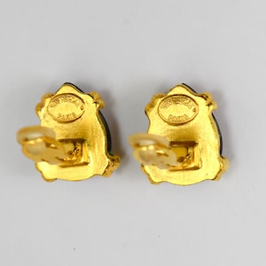 Ton Pascal Paris Earrings Clip On Vintage France Jewelry French