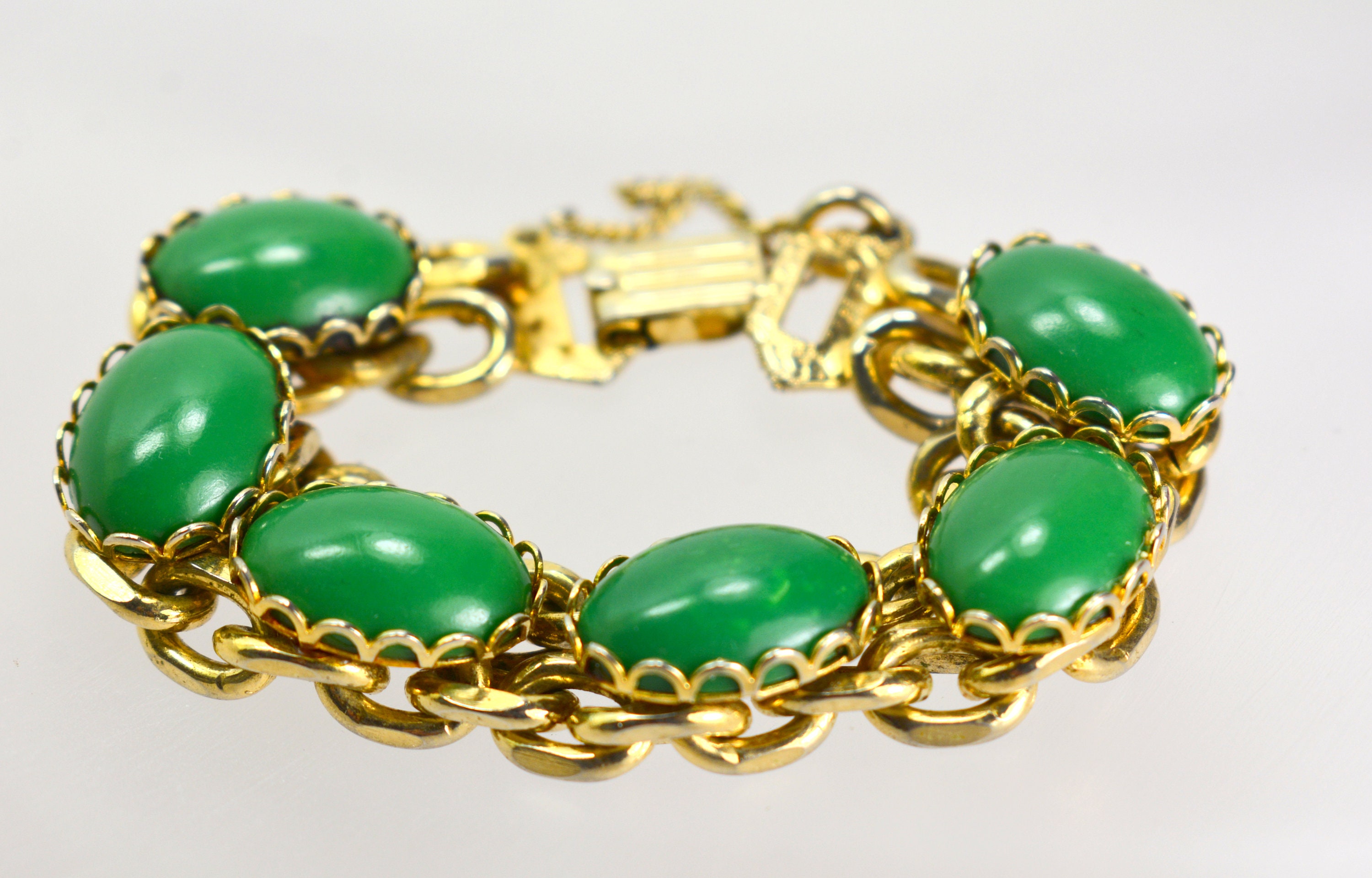 Ancienne Broche En Jade (?) - Distintive Gifts - Vert