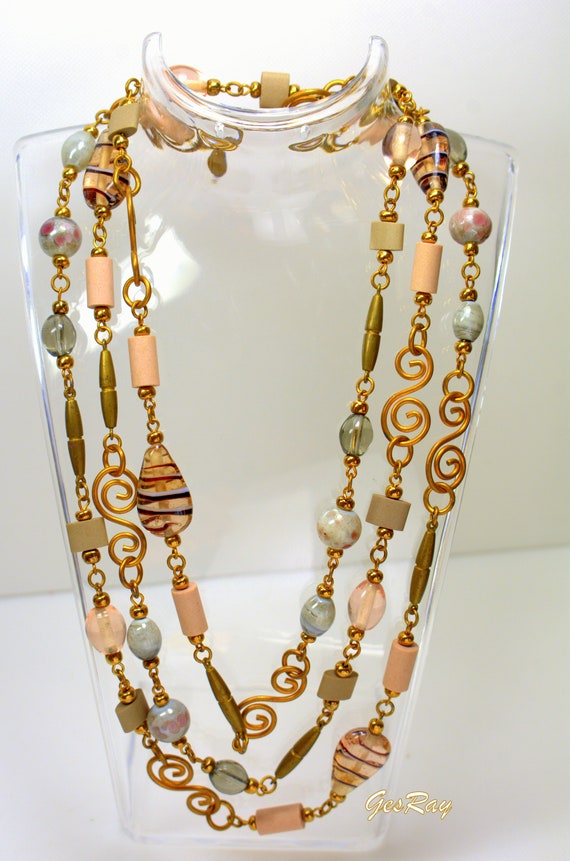 Bess Nathan Rice Necklace, One Of A Kind, Handmad… - image 4