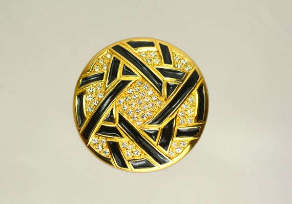 Vintage Christian Dior Marked Brooch Pin Gold Pla… - image 4