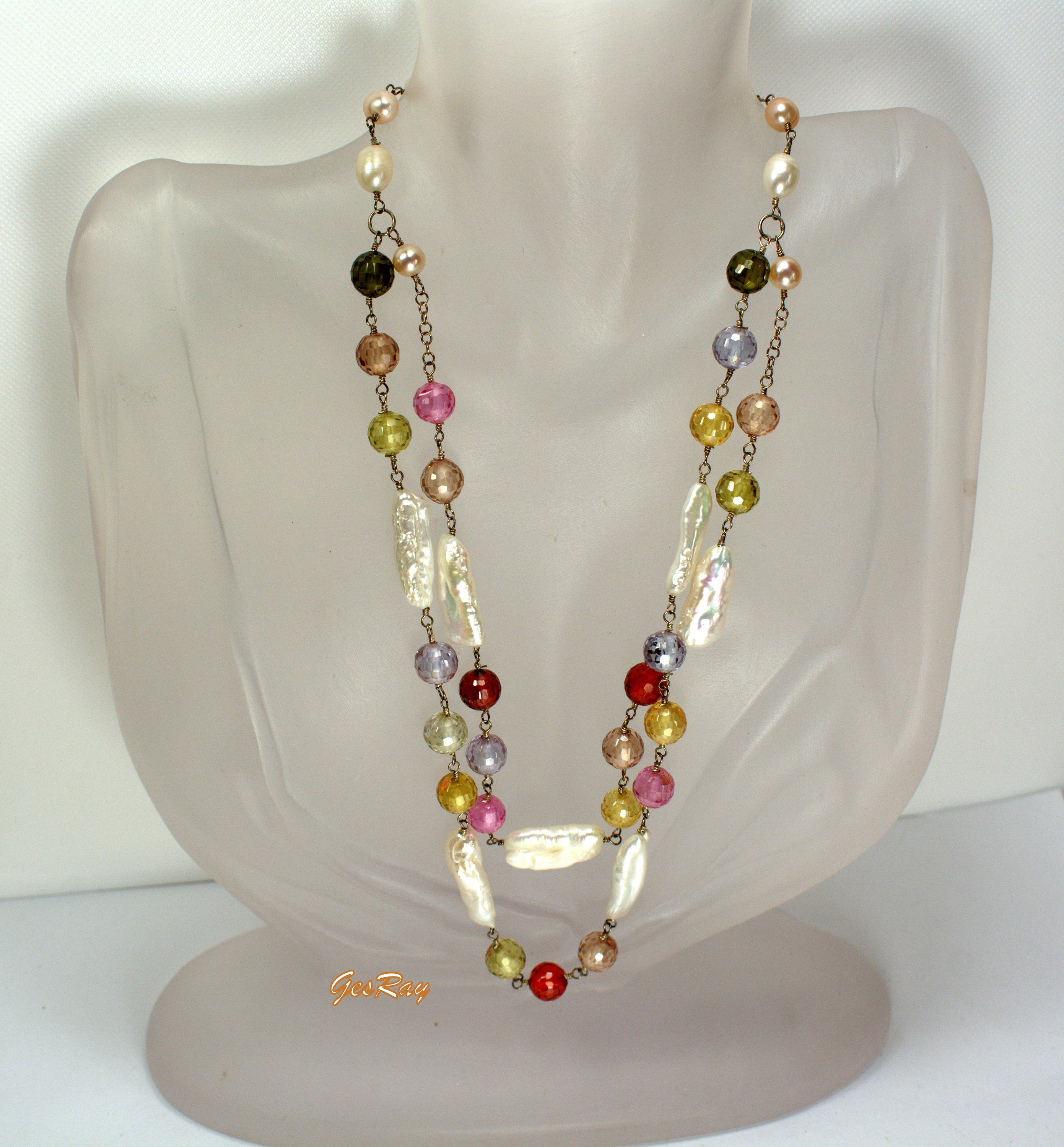Biwa pearl necklace deals